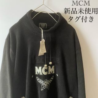 エムシーエム(MCM)の【新品未使用タグ付き】MCMエムシーエムxlフリースジャケット黒ブmcmラック(ブルゾン)