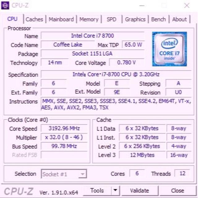 Intel Core i7-8700+マザーボードH370M D3H スマホ/家電/カメラのPC/タブレット(PCパーツ)の商品写真