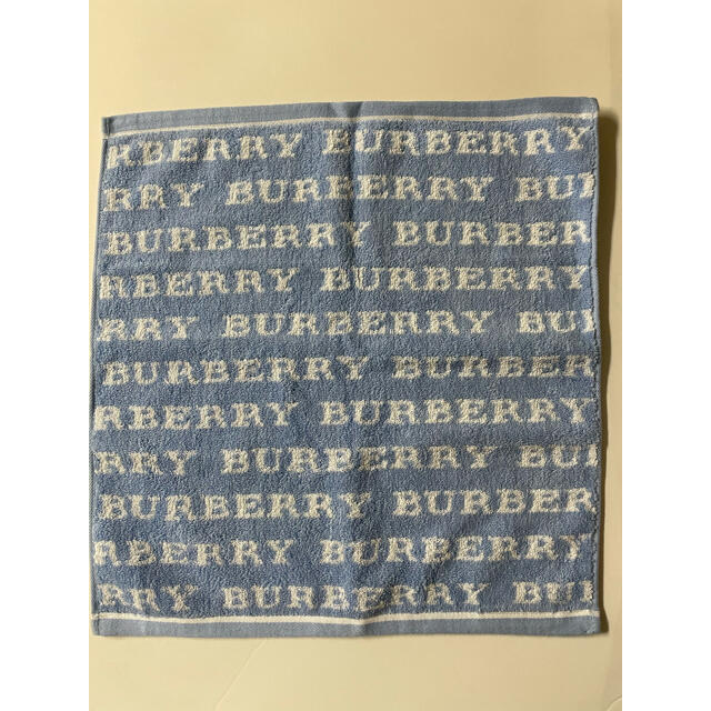 BURBERRY(バーバリー)のBurberry バーバリー タオル ハンカチ　水色　ブルー レディースのファッション小物(ハンカチ)の商品写真