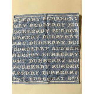 バーバリー(BURBERRY)のBurberry バーバリー タオル ハンカチ　水色　ブルー(ハンカチ)