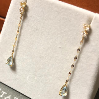 スタージュエリー(STAR JEWELRY)のスタージュエリー  K18 ブルートパーズ 天然石 ピアス star(ピアス)