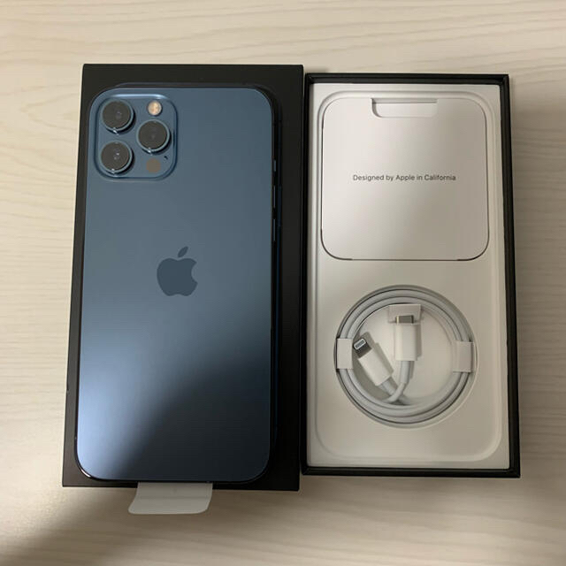 新品　香港版　iPhone 12pro max 128gb パシフィックブルー 3