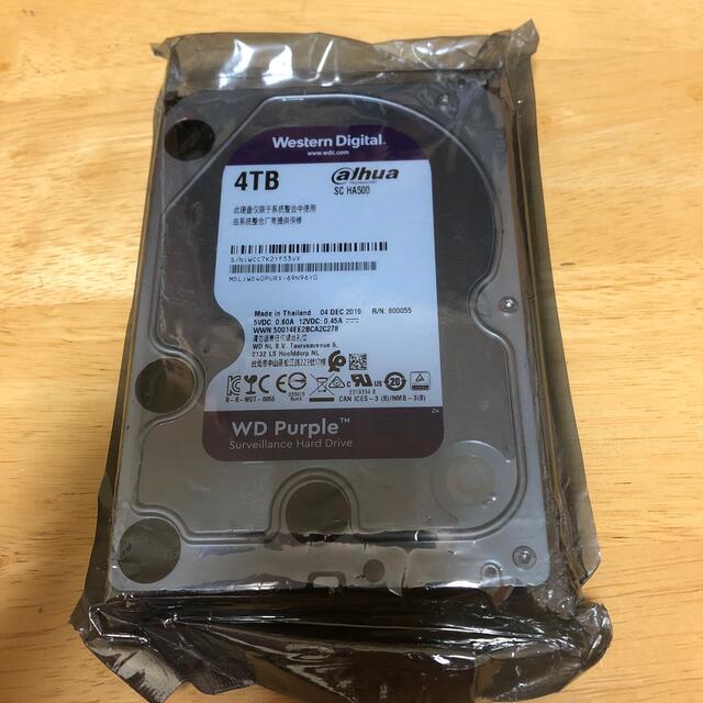 WD 新品未開封　WD40PURX 4TB/3.5インチ内蔵HDD