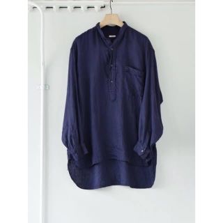 コモリ(COMOLI)のコモリ 21ss リネンWクロスプルオーバーシャツ size3(シャツ)