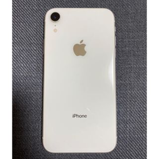 アイフォーン(iPhone)のiPhoneXR 本体 ホワイト 128GB SIMフリー(スマートフォン本体)