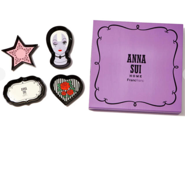 ANNA SUI(アナスイ)のフランフラン　アナスイ　プレートセット　新品 インテリア/住まい/日用品のキッチン/食器(食器)の商品写真