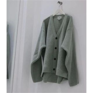 サンシー(SUNSEA)のYOKE attic別注カーディガン GREEN (カーディガン)