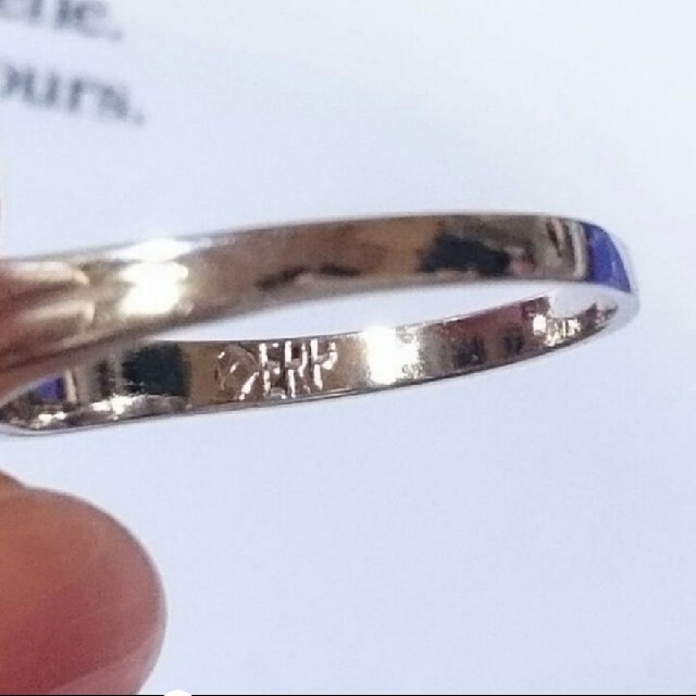 リング 指輪 アメジスト色 ストーン 14号 レディースのアクセサリー(リング(指輪))の商品写真