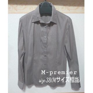 エムプルミエ(M-premier)のM-premier Black♡ストライプシャツ(シャツ/ブラウス(長袖/七分))