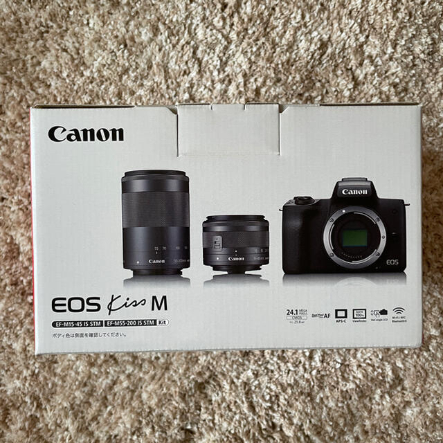 Canon - Canon EOS kiss M ホワイトの通販 by haa. 's shop｜キヤノンならラクマ 新品最安値