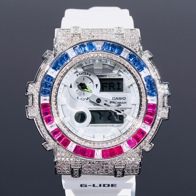 G-SHOCK カスタム G-LIDE CZダイヤベゼルキュービックジルコニア
