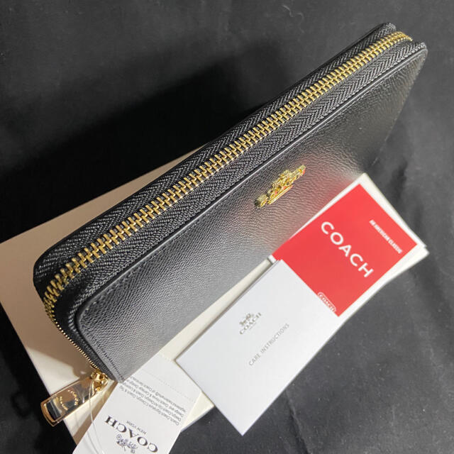 COACH(コーチ)のプレゼント用一番人気❤️コーチ クロスグレインレザー ラウンドファスナー長財布 メンズのファッション小物(長財布)の商品写真