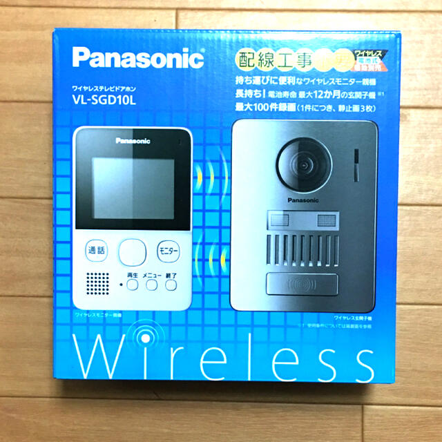 匿名発送】Panasonic ワイヤレステレビドアホン VL SGD10L-