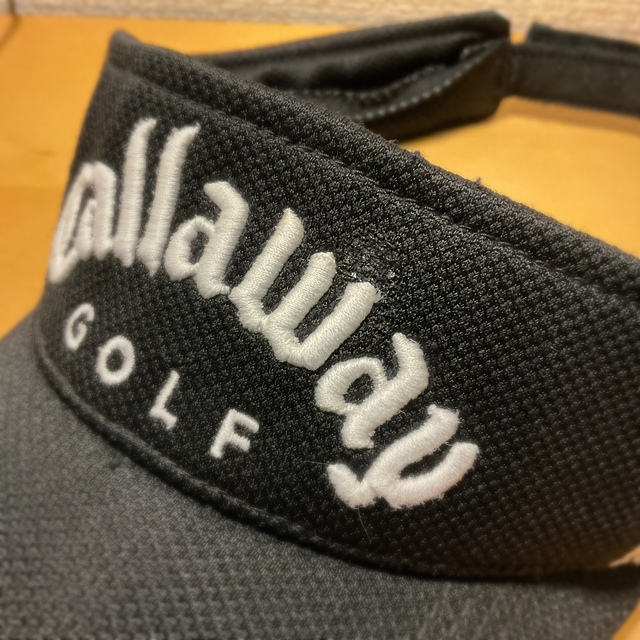 Callaway Golf(キャロウェイゴルフ)のCallaway サンバイザー（ブラック×ホワイト） スポーツ/アウトドアのゴルフ(ウエア)の商品写真