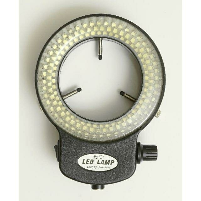 Shengshou LEDリング照明ライト 実体顕微鏡用LED照明装置 144 LEDビーズ 光源輝度調整可能 実体顕微鏡用二重巻き 顕微鏡
