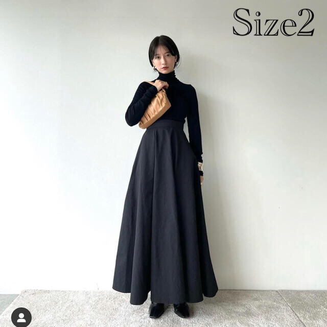 CLANE クラネ VOLUME FLARE MAXI SKIRT - www