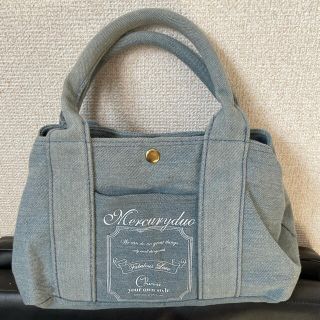 マーキュリーデュオ(MERCURYDUO)の中古☆マーキュリーデュオデニム地ミニトートバッグ ノベルティ ジルシュチュアート(トートバッグ)