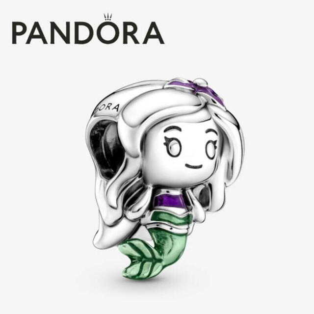 【新品】PANDORA コラボ リトルマーメイド アリエル クロス＆ポーチ付き