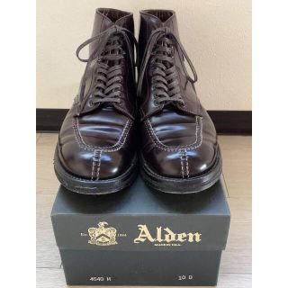 オールデン(Alden)の美品 オールデン コードバン タンカーブーツ 4540H 10D(ドレス/ビジネス)