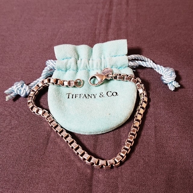 銀製/Tiffany/ベネチアブレスレット/袋附き/SILVER925/装飾品/