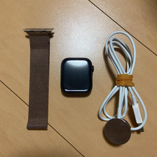 アップルウォッチ(Apple Watch)のApple Watch series5 チタニウム ケース ミラネーゼループ(腕時計(デジタル))