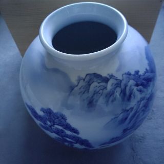 砥部焼　南光窯　花瓶(陶芸)