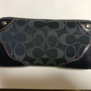 コーチ(COACH)のCOACHデニム長財布(財布)