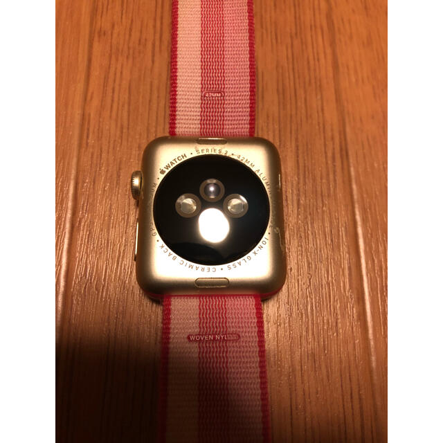 値下げ　Apple Watch Series2 42mm　ローズゴールドナイロン