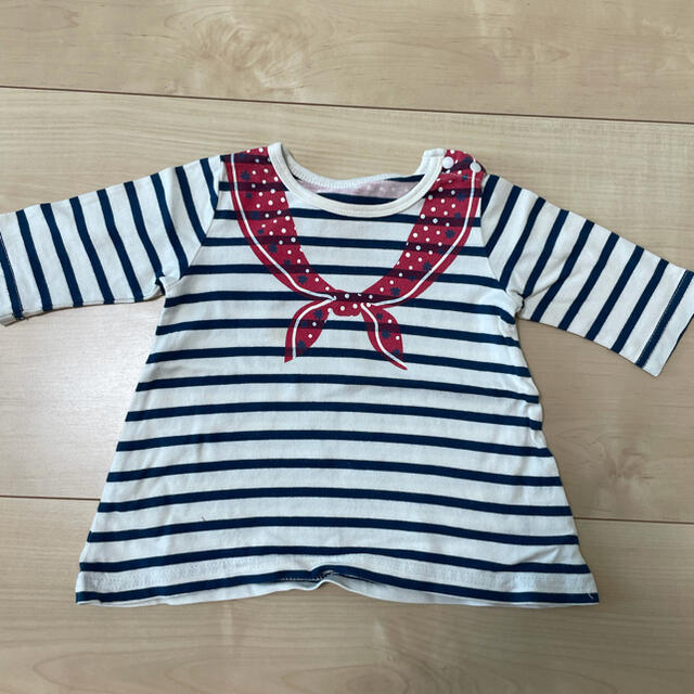 ベルメゾン(ベルメゾン)のロンT 7部丈 キッズ/ベビー/マタニティのキッズ服女の子用(90cm~)(Tシャツ/カットソー)の商品写真