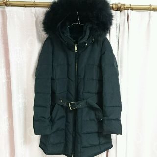 ザラ(ZARA)の【ZARA BASIC アウター 冬コート 黒 Lサイズ 超美品】(ロングコート)