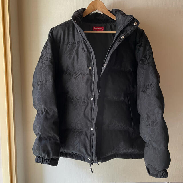 Supreme Fuck Jacquard Puffy Jacket BLACK 3