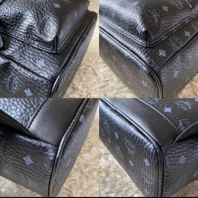 MCM - MCM エムシーエム リュック スタッズ ロゴプレート レザー