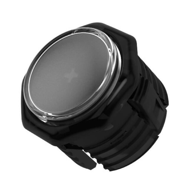 【新古品】GamerFinger ボタン Φ30mm(黒/スモーク)8個セット