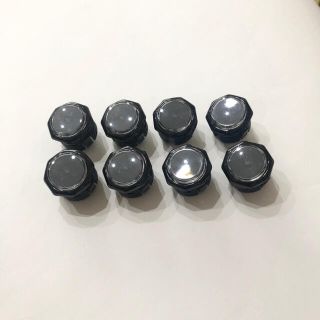 【新品】GamerFinger ボタン Φ30mm（黒/イエロー）8個セット