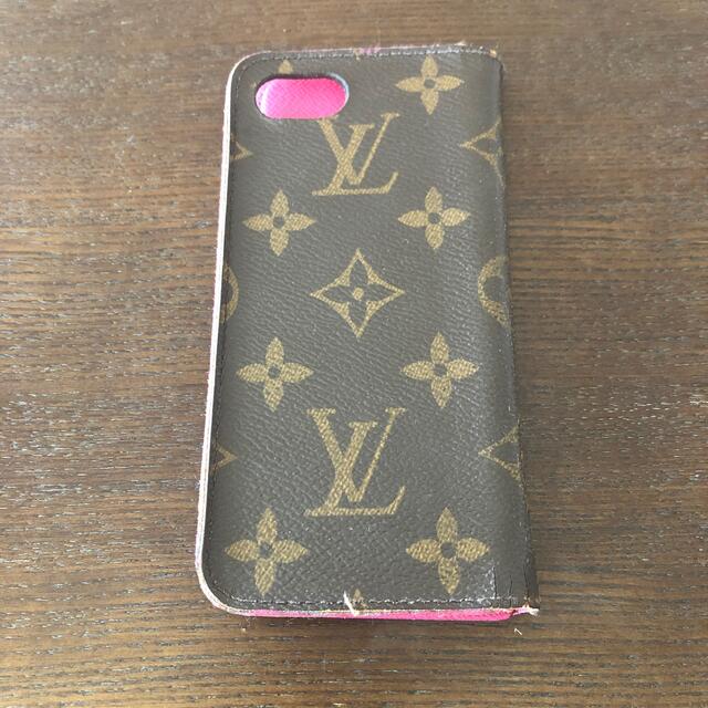 LOUIS VUITTON(ルイヴィトン)のルイ　ヴィトン　ピンク　iPhone7・iPhone8  ケース　中古 スマホ/家電/カメラのスマホアクセサリー(iPhoneケース)の商品写真