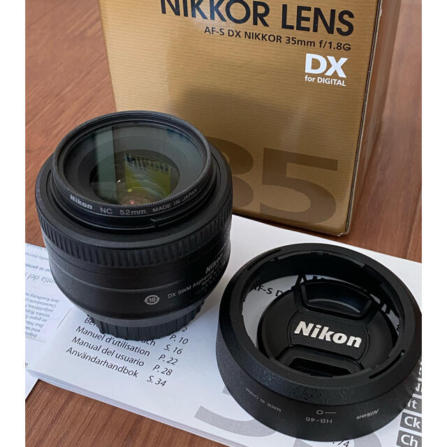 Nikon(ニコン)のNikon AF-S DX 35F1.8GとNCレンズフィルター付き ニコン スマホ/家電/カメラのカメラ(レンズ(単焦点))の商品写真