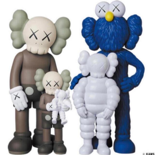 KAWS FAMILY BROWN/BLUE/WHITEカウズトーキョーファースト