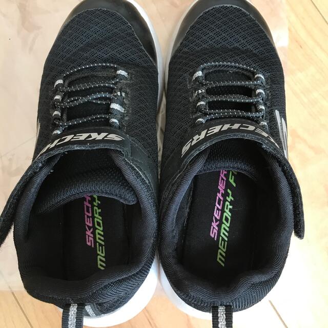 SKECHERS(スケッチャーズ)のスケッチャーズ スニーカー 靴 ブラック 19㎝ キッズ/ベビー/マタニティのキッズ靴/シューズ(15cm~)(スニーカー)の商品写真