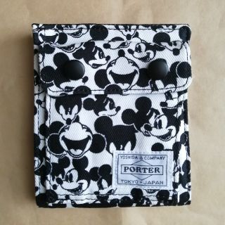 ポーター(PORTER)の【新品】ポーターxビームスxディズニー　白縦財布(折り財布)