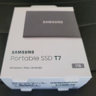 サムスン(SAMSUNG)のSamsung T7 1TB  外付けSSD 高速1,050MB/秒 (PC周辺機器)