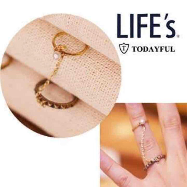 TODAYFUL(トゥデイフル)のtodayfulチェーンリング レディースのアクセサリー(リング(指輪))の商品写真