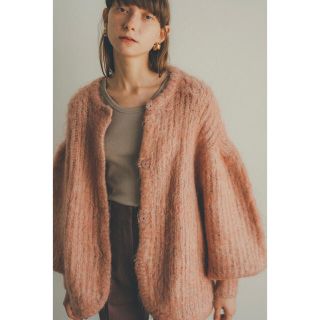 clane クラネ COLOR MOHAIR SHAGGY CARDIGAN(ニット/セーター)