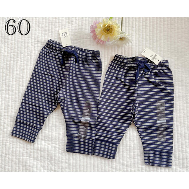 babyGAP(ベビーギャップ)の新品♡baby gap ボーダーレギンス set キッズ/ベビー/マタニティのベビー服(~85cm)(パンツ)の商品写真