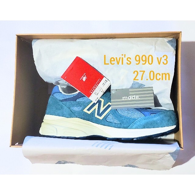 27.5cm【新品】M990LI3 LEVI'S® new balance