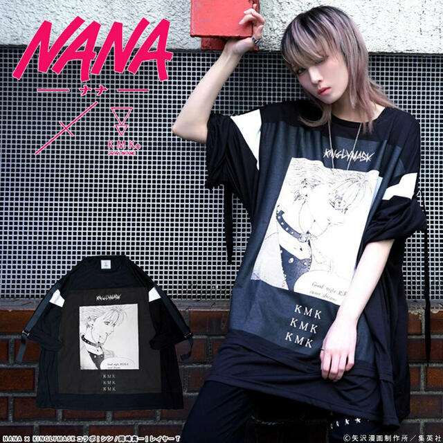 NANA × KINGLYMASK シン ビッグTシャツ キングリーマスク-