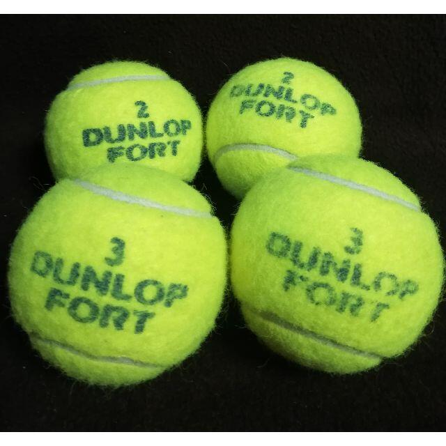 DUNLOP(ダンロップ)のダンロップ　テニスボール 4個 スポーツ/アウトドアのテニス(ボール)の商品写真