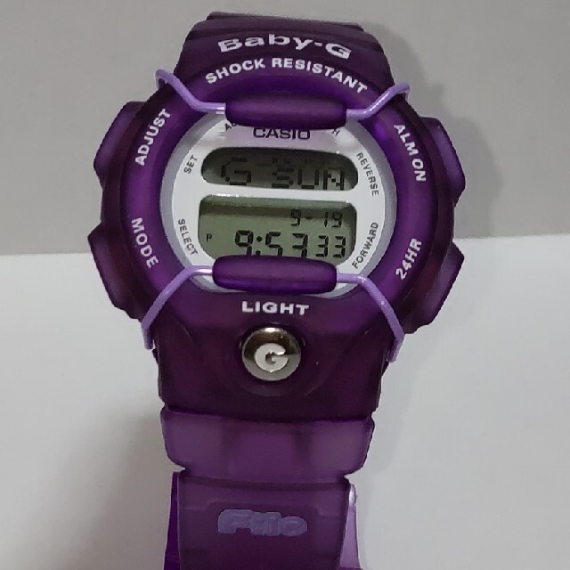 Baby-G(ベビージー)のmie様専用 Baby-G 350 カスタム染色バイオレット💜 レディースのファッション小物(腕時計)の商品写真