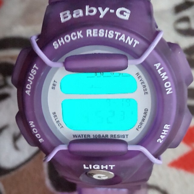 Baby-G(ベビージー)のmie様専用 Baby-G 350 カスタム染色バイオレット💜 レディースのファッション小物(腕時計)の商品写真