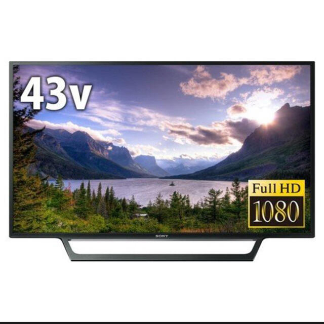 BRAVIA(ブラビア)の美品　SONY BRAVIA W730E KJ-43W730E 液晶テレビ スマホ/家電/カメラのテレビ/映像機器(テレビ)の商品写真