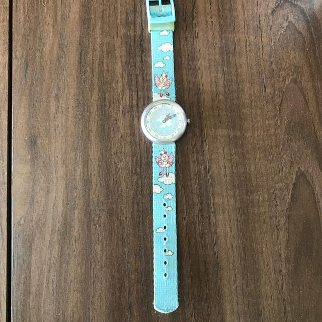 swatch(スウォッチ)のSwatch  女の子用ブルー★エンジェルラインストーン付き キッズ/ベビー/マタニティのこども用ファッション小物(腕時計)の商品写真